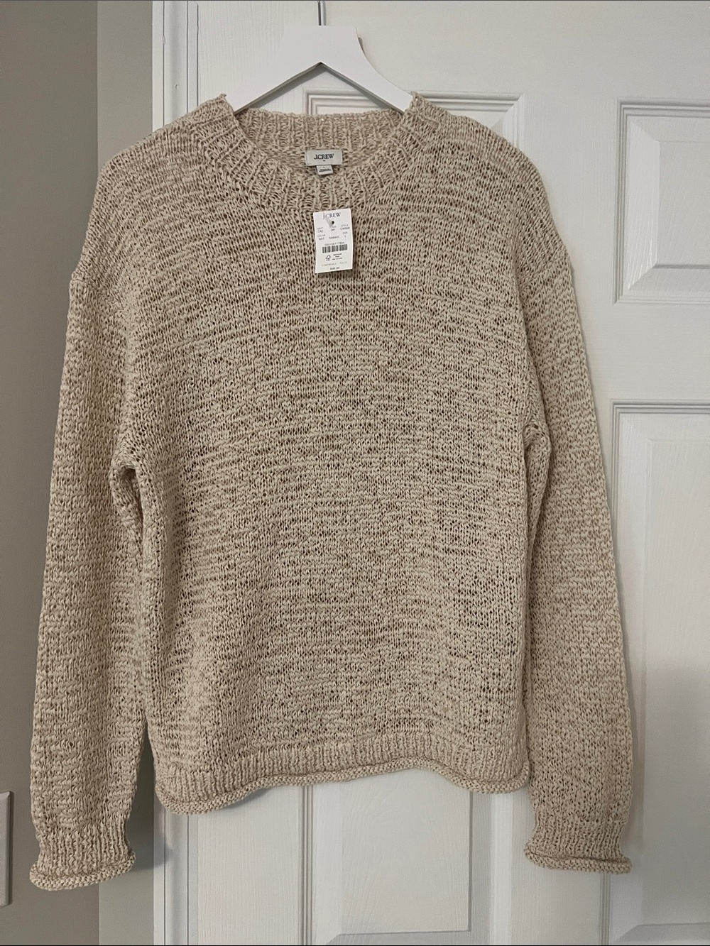 J. Crew Neutral Marled Scoopneck Sweater